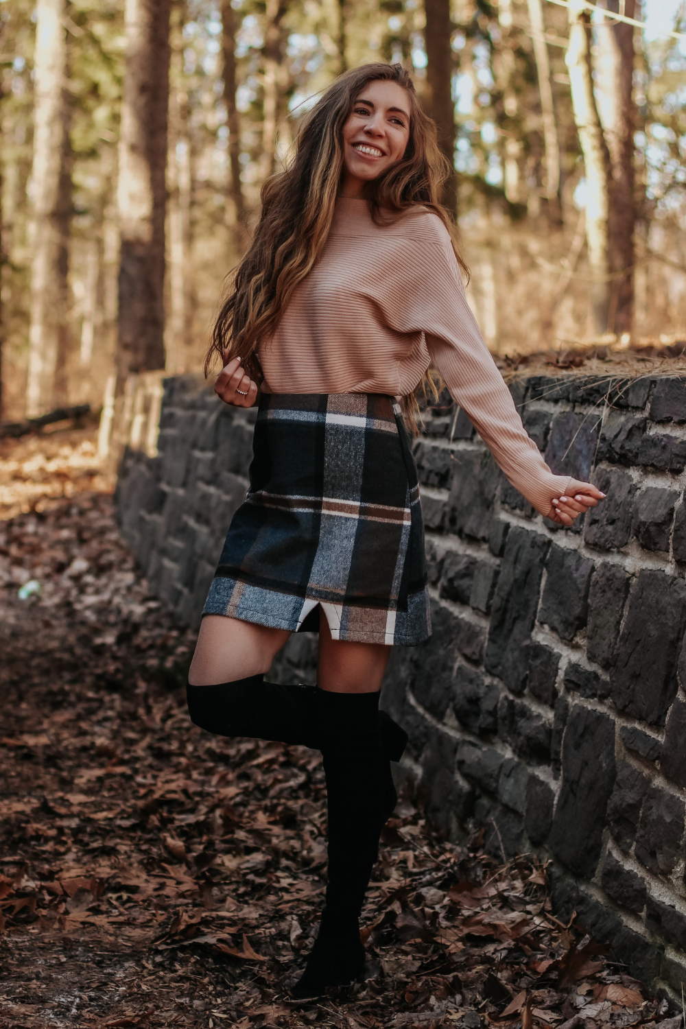 Plaid Mini Skirt and Sweater | How to Wear this Winter